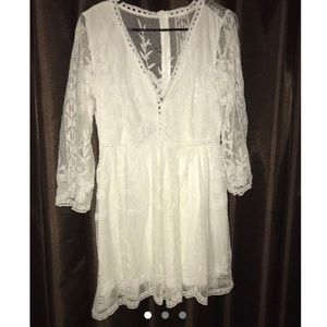 SOLD White Lace Dress